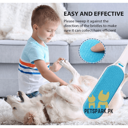 Pet Hair Remover - 2 in 1 Double-Sided Standard-Size - Remove Cat and Dog Fur, Lint, Bedding, Fabric