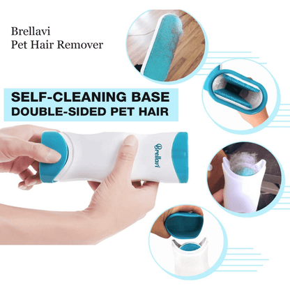Pet Hair Remover - 2 in 1 Double-Sided Standard-Size - Remove Cat and Dog Fur, Lint, Bedding, Fabric