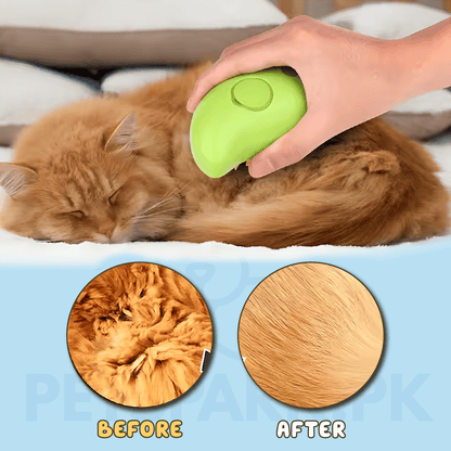 Pet Soft Steamy Brush for Removing Tangled And Loose Hair