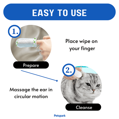 Pet Finger Brush for Ear Cleaning (Pack of 3)