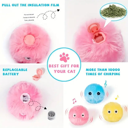 Petgravity Smart Touch Catnip Ball Toy (Pack of 3)