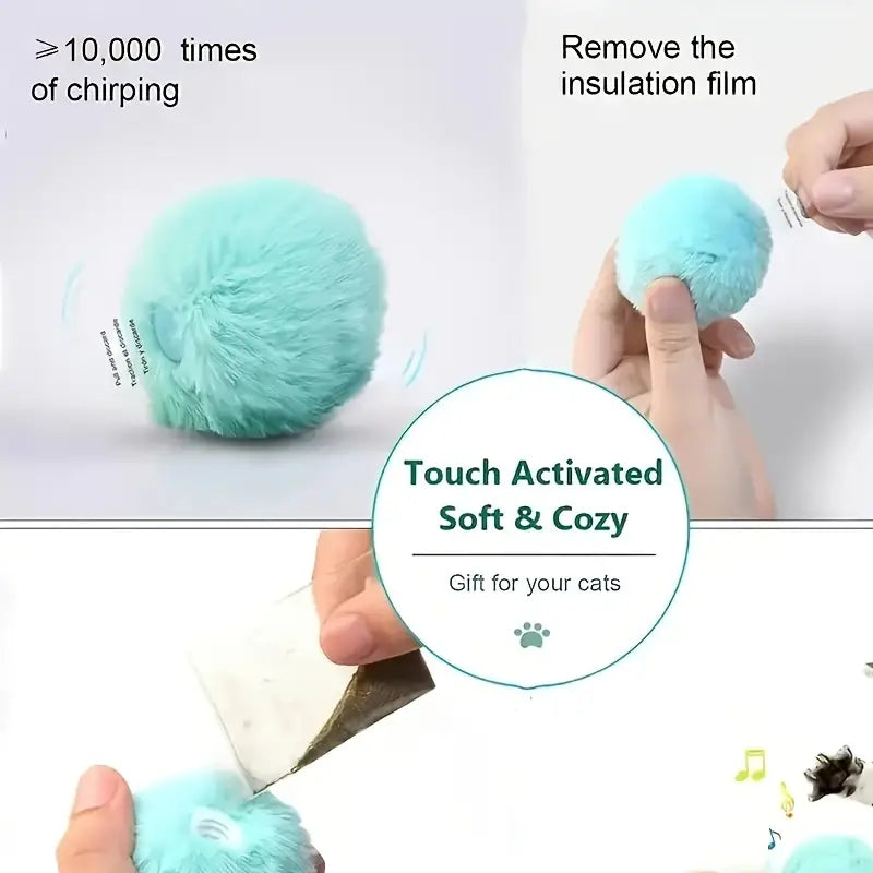 Petgravity Smart Touch Catnip Ball Toy (Pack of 3)