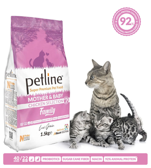 Petline Super Premium Mother & Baby Food Chicken 1.5Kg