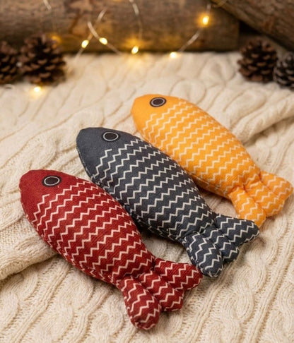 Plush Pillow Fish Toy for Kitten and Cats