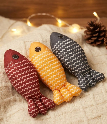 Plush Pillow Fish Toy for Kitten and Cats