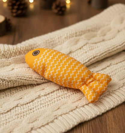 Plush Pillow Fish Toy for Kitten and Cats