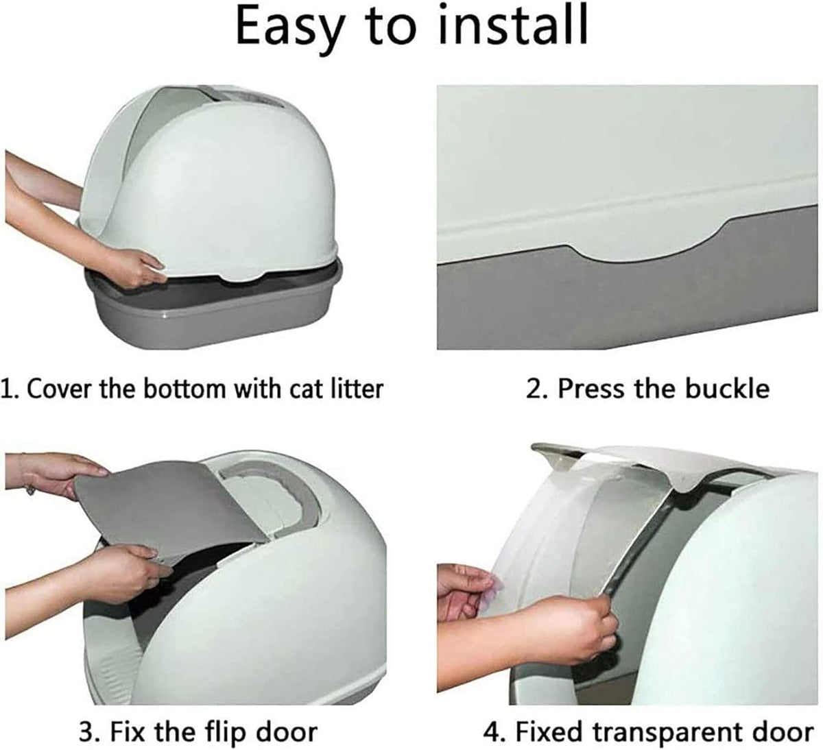 Portable Comfort Cat Litter Box