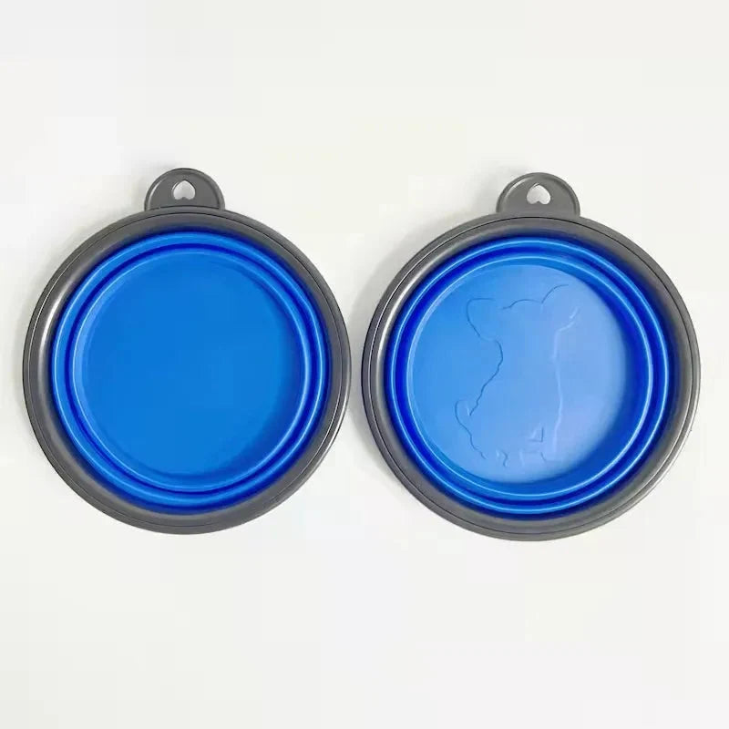 Portable Travel Bowl for Cats and Dogs (Assorted Colors)