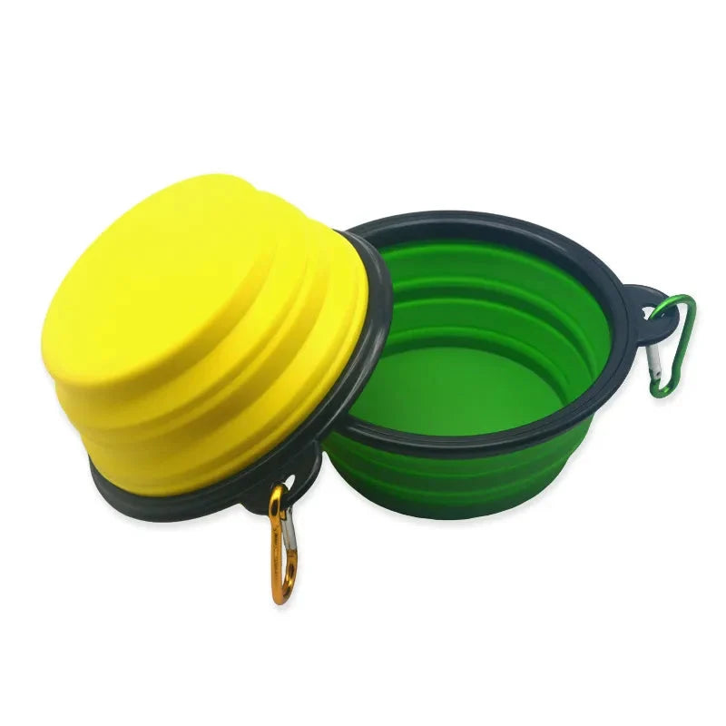 Portable Travel Bowl for Cats and Dogs (Assorted Colors)
