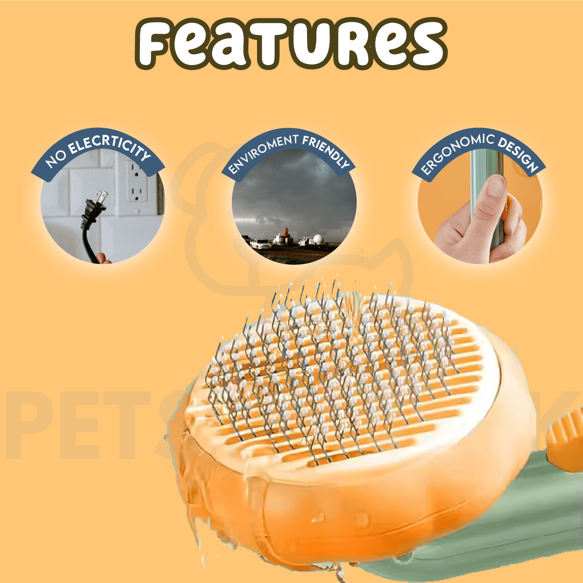 PumpKin Pie Self-Cleaning Brush