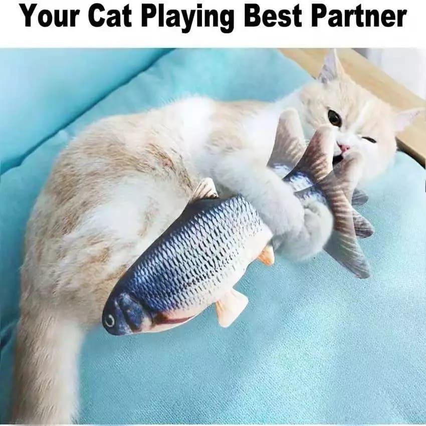 Rechargeable Smart Fish Toy for Cats and Dogs