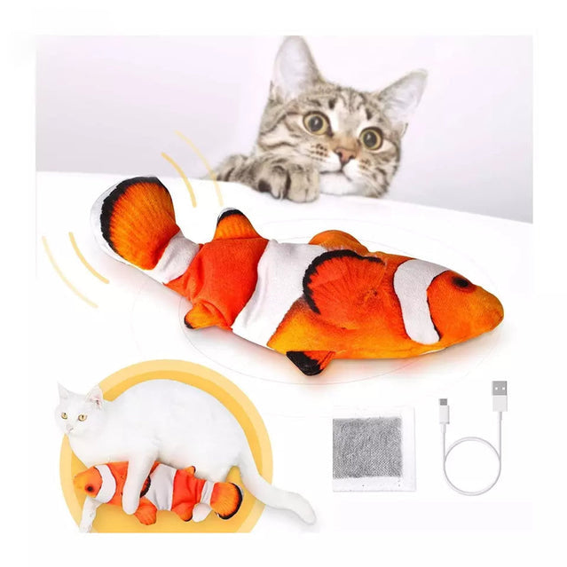 Rechargeable Smart Fish Toy for Cats and Dogs
