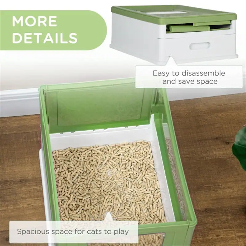 Rectangular Large Litter Box With Free Scoop