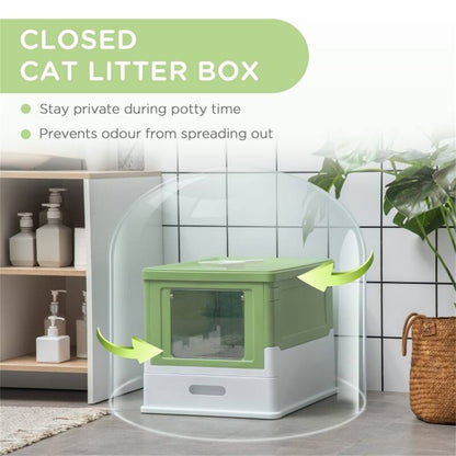 Rectangular Large Litter Box With Free Scoop