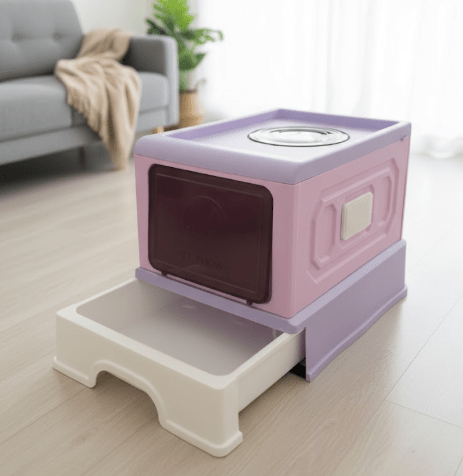 Rectangular Large Litter Box With Free Scoop