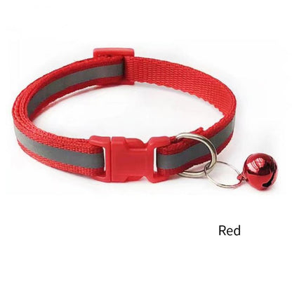 Reflective Cat Collar with Bell Adjustable For Cats
