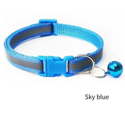 Reflective Cat Collar with Bell Adjustable For Cats