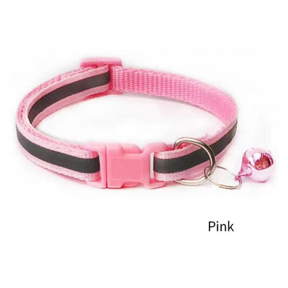 Reflective Cat Collar with Bell Adjustable For Cats