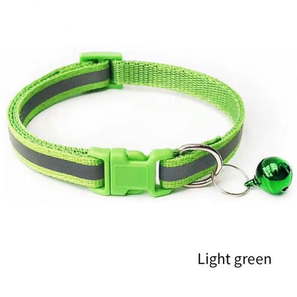 Reflective Cat Collar with Bell Adjustable For Cats