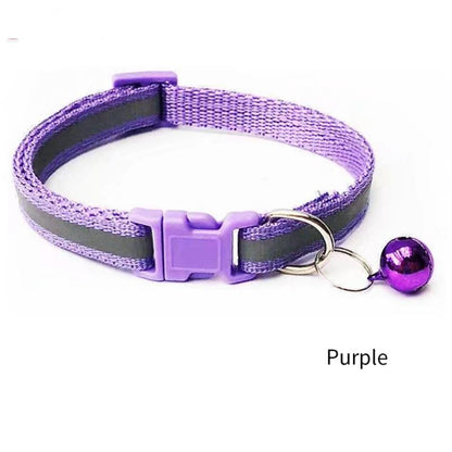 Reflective Cat Collar with Bell Adjustable For Cats
