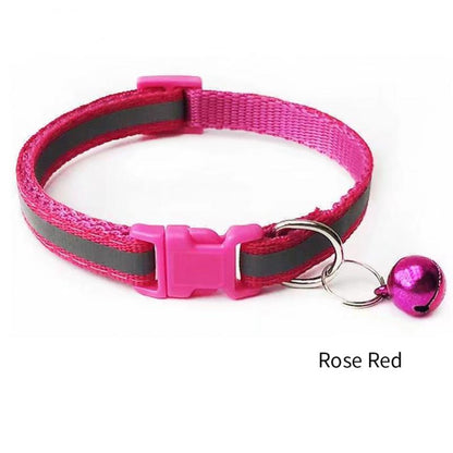 Reflective Cat Collar with Bell Adjustable For Cats