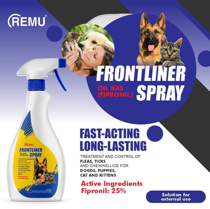 Remu Frontliner – Tick and Flea Spray