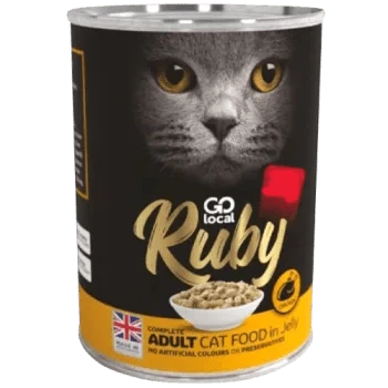 Ruby Chicken in Jelly Tin for Cats 400Grams