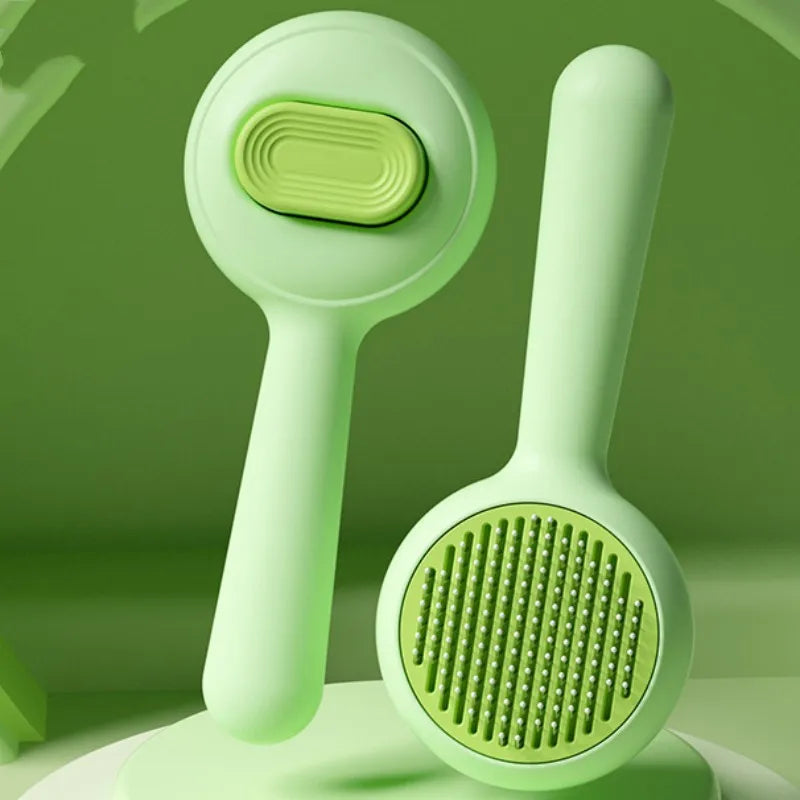 Easy Handle Self-Cleaning Hair Brush