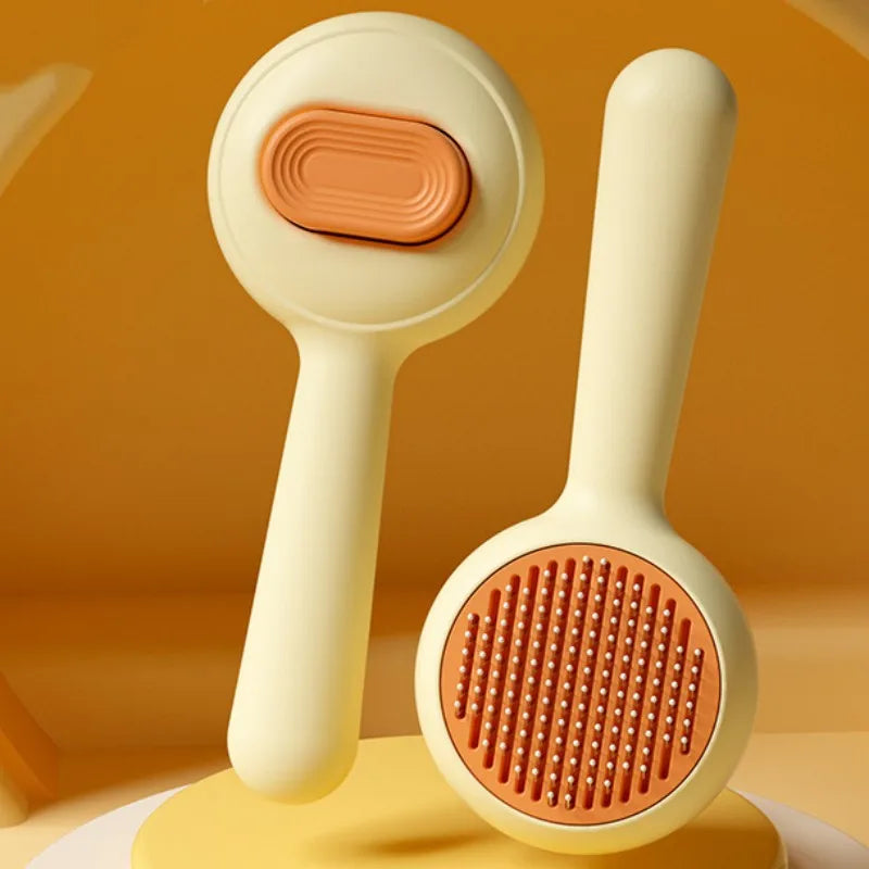 Easy Handle Self-Cleaning Hair Brush