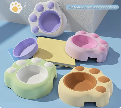 Paw Shaped Pet Feeding Bowl