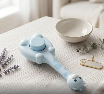 Giraffe Shaped Pet Grooming Brush