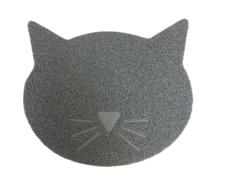 Cat Shaped Mat for Cat Food Bowls