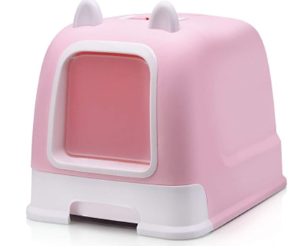 Splashproof Closed Cat Litter Box