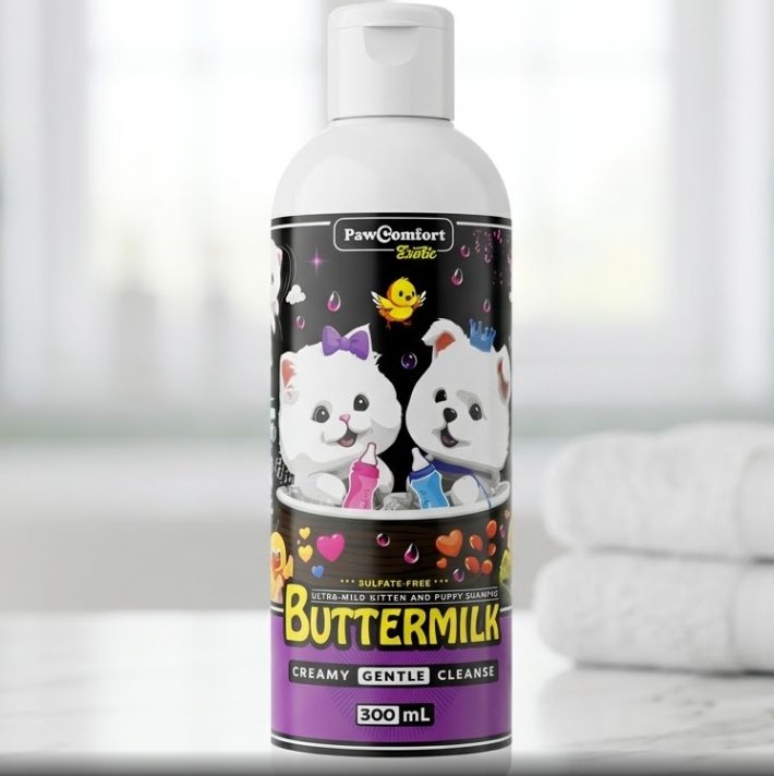 PawComfort Exotic Buttermilk Gentle Kitten & Puppy Shampoo - 300ML