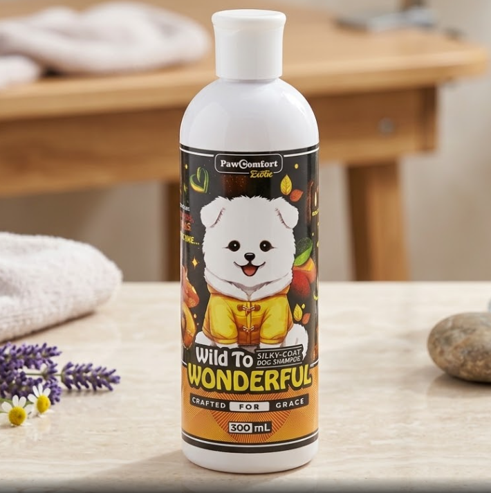 PawComfort Exotic Wild & Wonderful Silky-Coat Dog Shampoo - 300ML