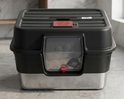 Stainless Steel Litter Tray with Cover