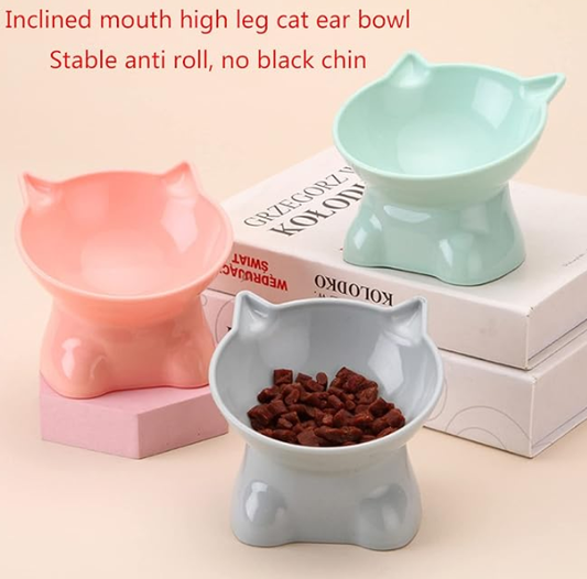 Anti-Vomiting Raised Cat Feeding Bowl