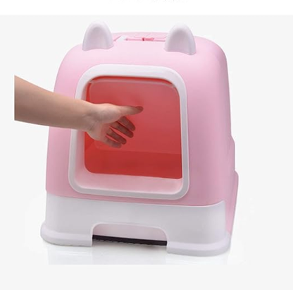 Splashproof Closed Cat Litter Box