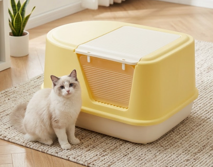 Jumbo Hooded Cat Litter Box