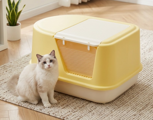 Jumbo Hooded Cat Litter Box