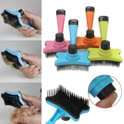 Self Cleaning Small Slicker Brushes for Shedding and Grooming