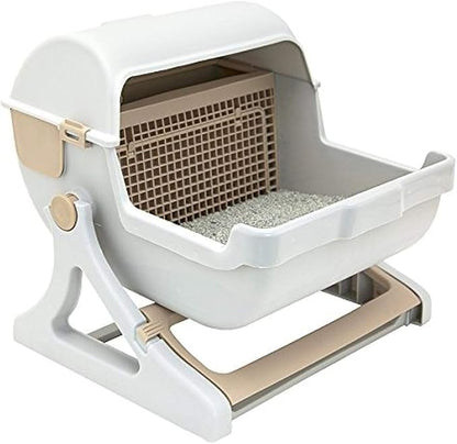 Semi-Automatic Cat Litter Box