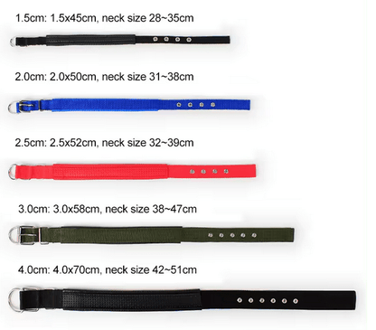 Soft Nylon Dog Collar For Puppies & Dogs