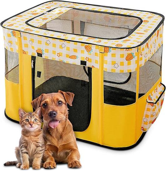 Corner-Point Indoor & Outdoor Foldable Pet Playpen