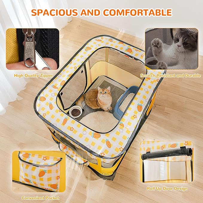 Corner-Point Indoor & Outdoor Foldable Pet Playpen
