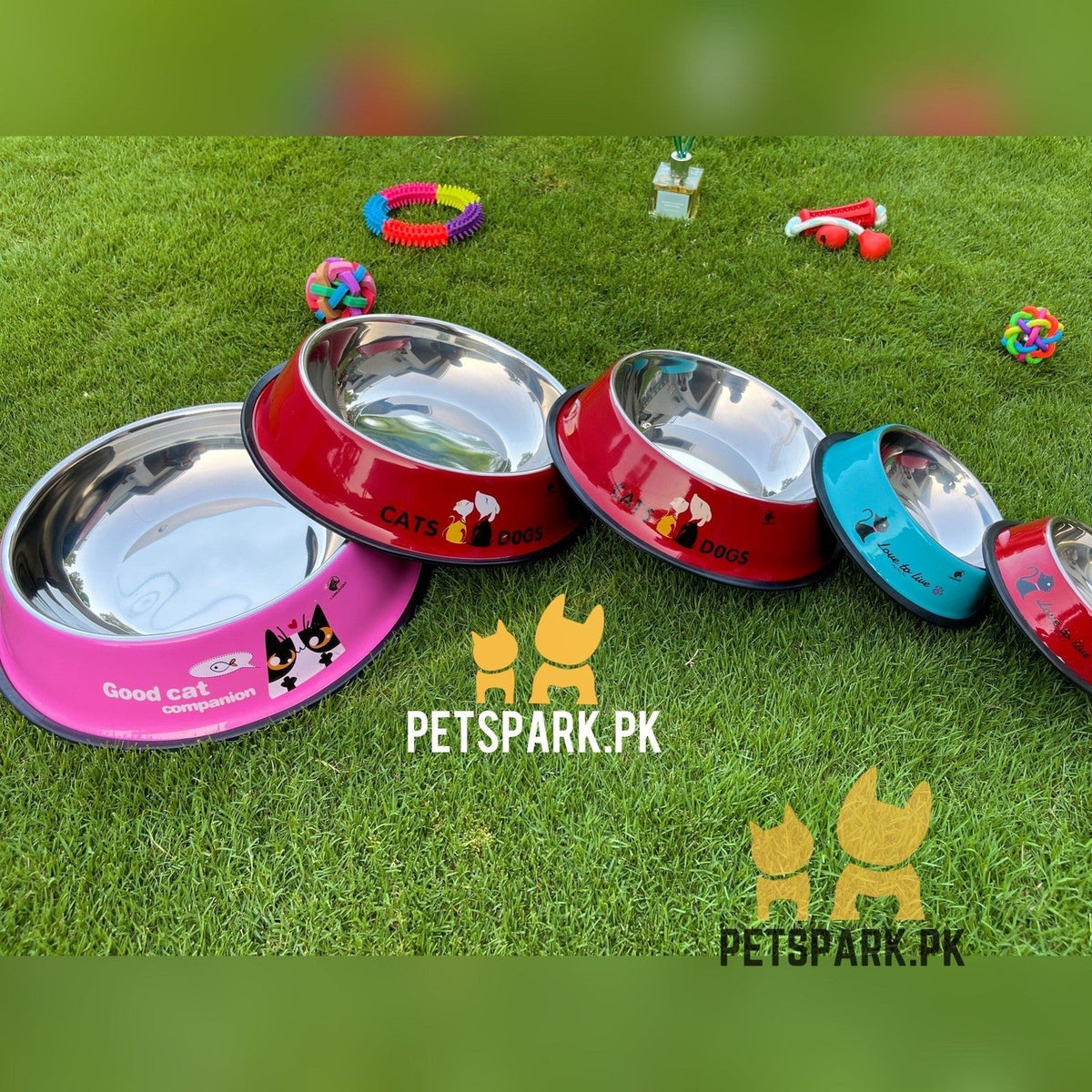 Steel Print Bowls for Cats and Dogs