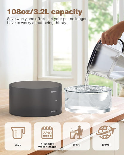 Super Silent Pet Water Dispenser 3.2Liters