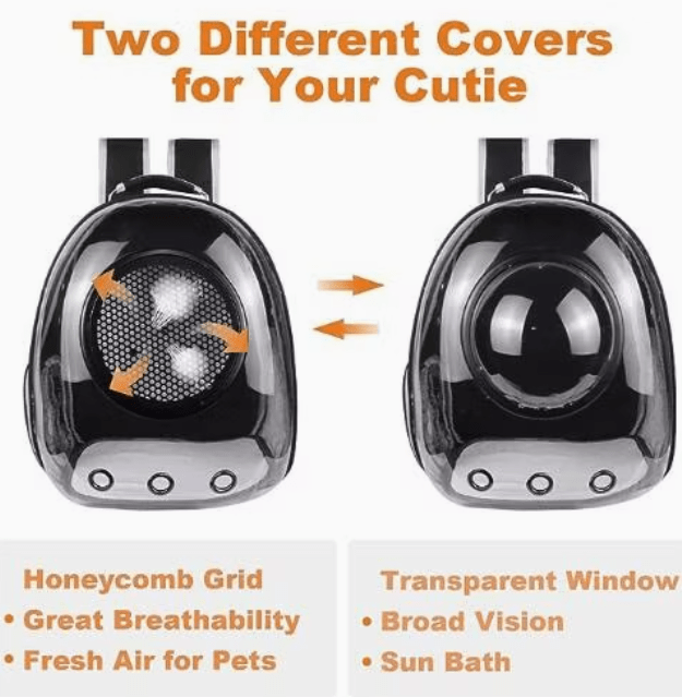 Transparent 2 In 1 Cat Carrier Backpack