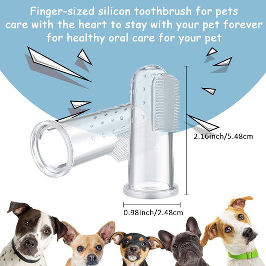 Transparent Finger Brush for Cats and Dogs
