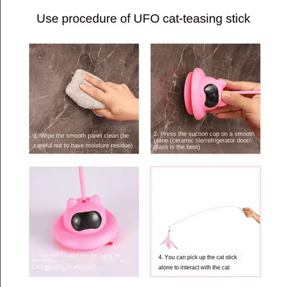 Vaccum Spring Cat Toy for Lazy Cats